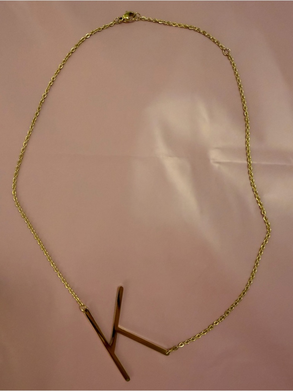Gold K Necklace